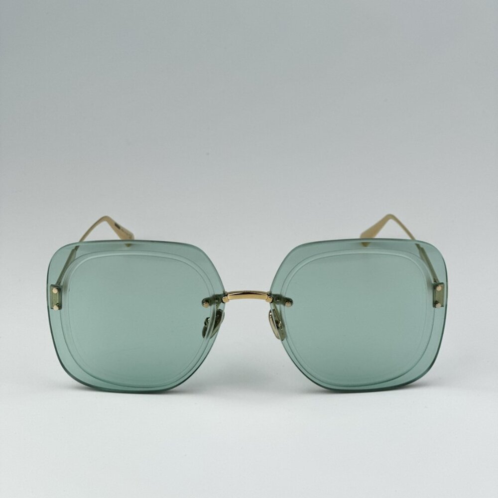 Dior ULTRADIOR SU B0O0 BRAND NEW Sunglasses Gold Green Women Square Oversized - Picture 8 of 13